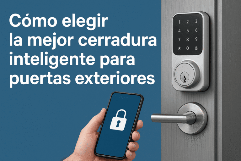 cerraduras inteligentes para puertas exteriores