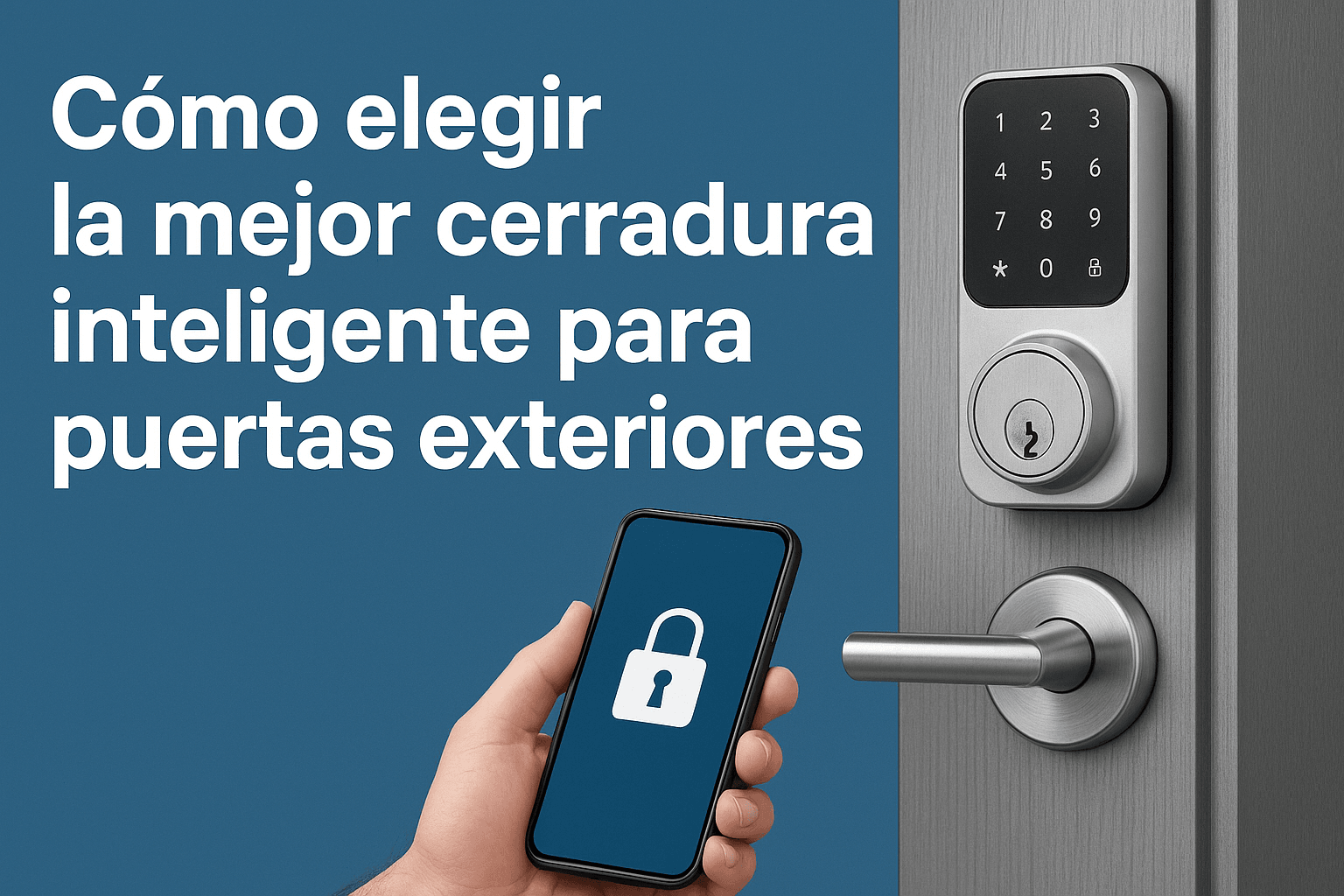cerraduras inteligentes para puertas exteriores